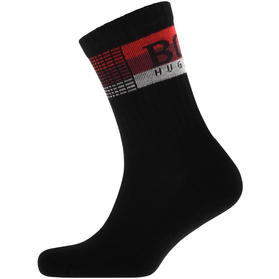 Alternative Image for ProductBOSS Rib Check Socks Black2
